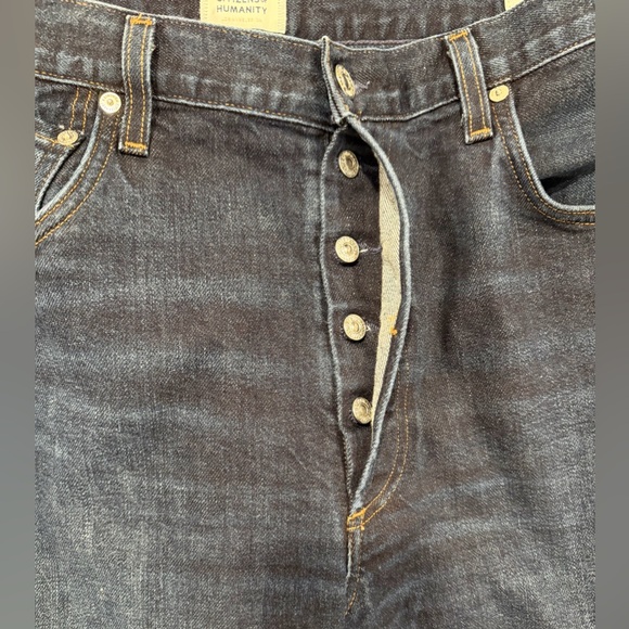 Citizens Of Humanity Ayla Baggy High Rise Wide Leg Jean Size 31 Dark Indigo - Picture 5 of 9